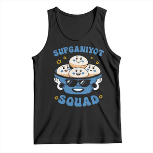 Hanukkah Sufganiyot Squad Tank Top Funny Jelly Donut Jewish Gift TS12 Black Print Your Wear
