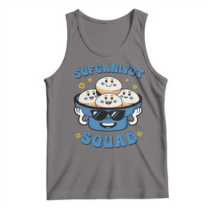 Hanukkah Sufganiyot Squad Tank Top Funny Jelly Donut Jewish Gift TS12 Deep Heather Print Your Wear