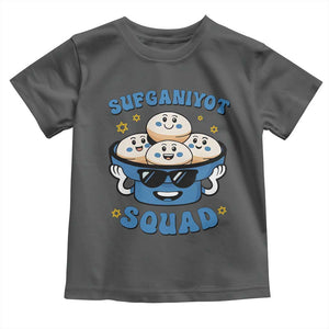 Hanukkah Sufganiyot Squad Toddler T Shirt Funny Jelly Donut Jewish Gift TS12 Dark Heather Print Your Wear