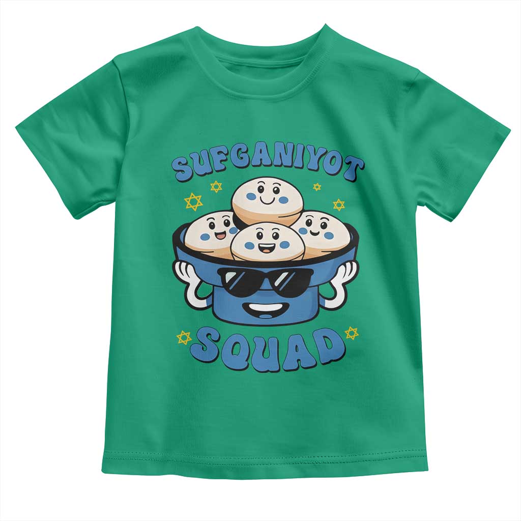 Hanukkah Sufganiyot Squad Toddler T Shirt Funny Jelly Donut Jewish Gift TS12 Irish Green Print Your Wear