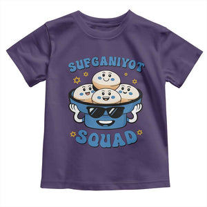 Hanukkah Sufganiyot Squad Toddler T Shirt Funny Jelly Donut Jewish Gift TS12 Purple Print Your Wear