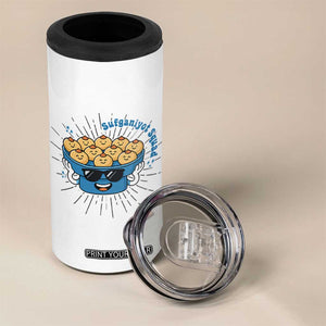 Funny Hanukkah Sufganiyah Jelly Donut Squad Gift 4 in 1 Can Cooler Tumbler TS12 Print Your Wear