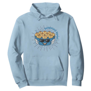 Funny Hanukkah Sufganiyah Jelly Donut Squad Gift Hoodie TS12 Light Blue Print Your Wear