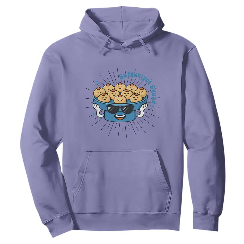 Funny Hanukkah Sufganiyah Jelly Donut Squad Gift Hoodie TS12 Violet Print Your Wear