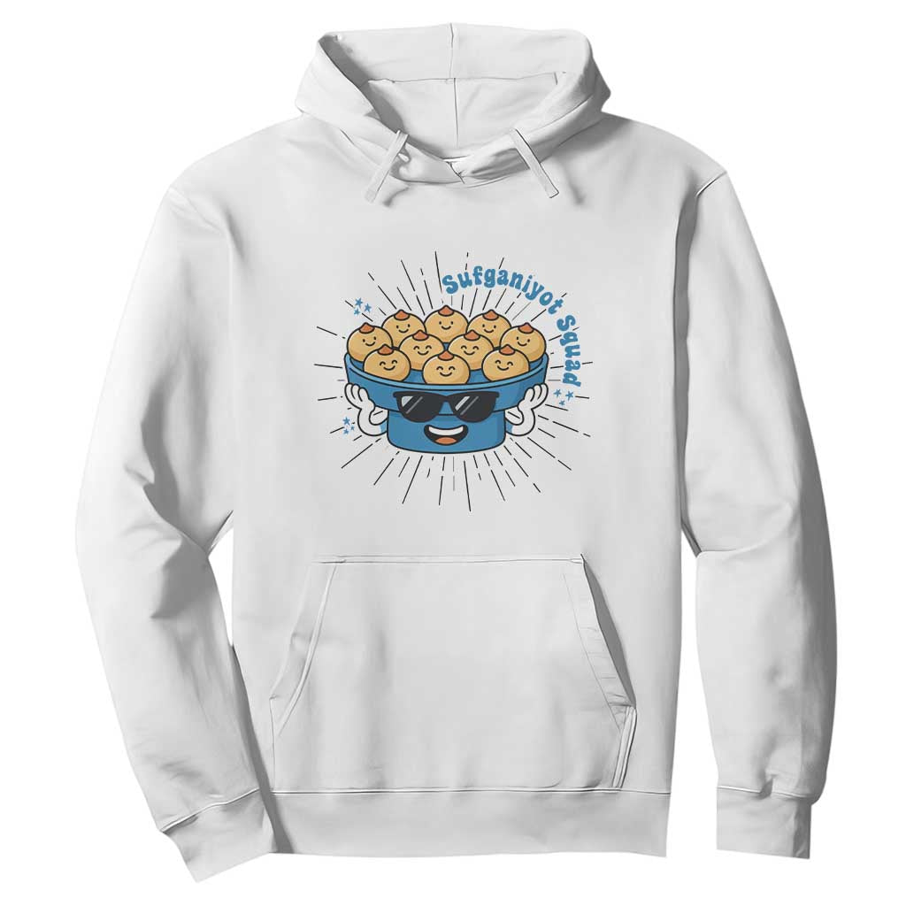 Funny Hanukkah Sufganiyah Jelly Donut Squad Gift Hoodie TS12 White Print Your Wear