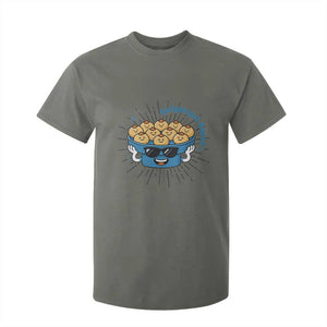 Funny Hanukkah Sufganiyah Jelly Donut Squad Gift T Shirt For Kid TS12 Military Green Print Your Wear
