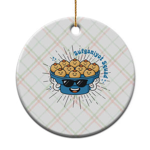 Funny Hanukkah Sufganiyah Jelly Donut Squad Gift Ceramic Ornament TS12 1pc Christmas Plaid Print Your Wear