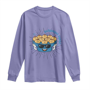 Funny Hanukkah Sufganiyah Jelly Donut Squad Gift Long Sleeve Shirt TS12 Violet Print Your Wear