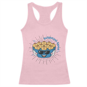Funny Hanukkah Sufganiyah Jelly Donut Squad Gift Racerback Tank Top TS12 Light Pink Print Your Wear