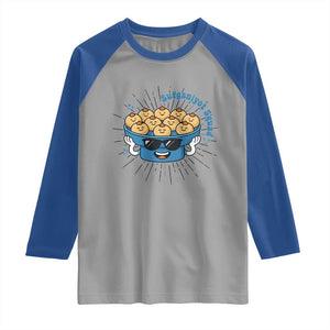 Funny Hanukkah Sufganiyah Jelly Donut Squad Gift Raglan Shirt TS12 Sport Gray Royal Print Your Wear
