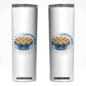Funny Hanukkah Sufganiyah Jelly Donut Squad Gift Skinny Tumbler TS12 White Print Your Wear