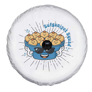 Funny Hanukkah Sufganiyah Jelly Donut Squad Gift Spare Tire Cover TS12 Print Your Wear