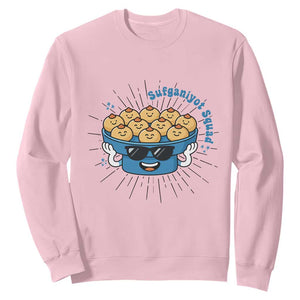 Funny Hanukkah Sufganiyah Jelly Donut Squad Gift Sweatshirt TS12 Light Pink Print Your Wear