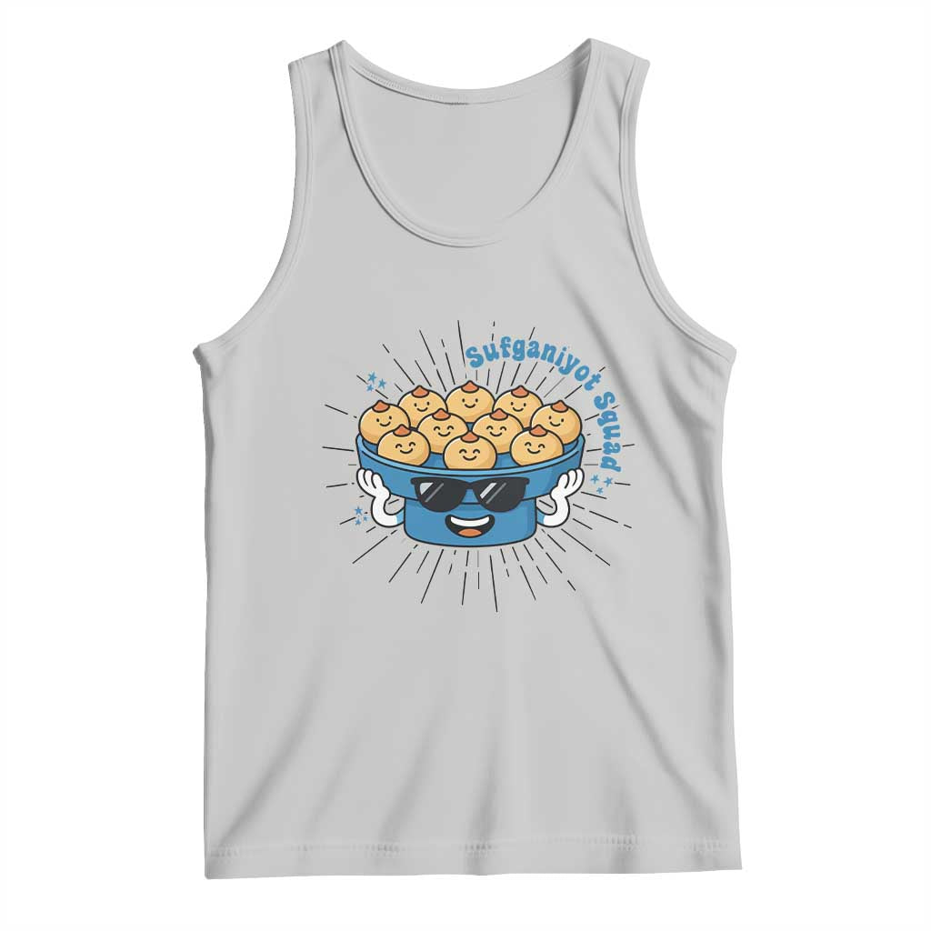 Funny Hanukkah Sufganiyah Jelly Donut Squad Gift Tank Top TS12 Ash Print Your Wear