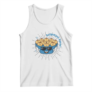 Funny Hanukkah Sufganiyah Jelly Donut Squad Gift Tank Top TS12 White Print Your Wear