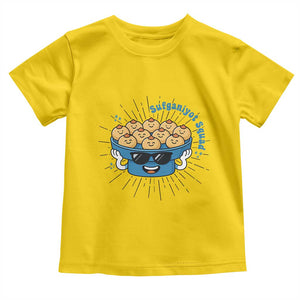 Funny Hanukkah Sufganiyah Jelly Donut Squad Gift Toddler T Shirt TS12 Daisy Print Your Wear