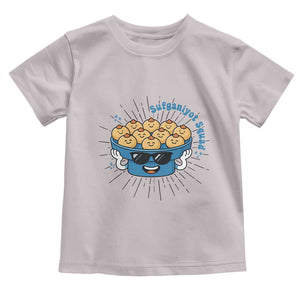 Funny Hanukkah Sufganiyah Jelly Donut Squad Gift Toddler T Shirt TS12 Ice Gray Print Your Wear