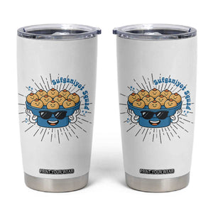 Funny Hanukkah Sufganiyah Jelly Donut Squad Gift Tumbler Cup TS12 White Print Your Wear
