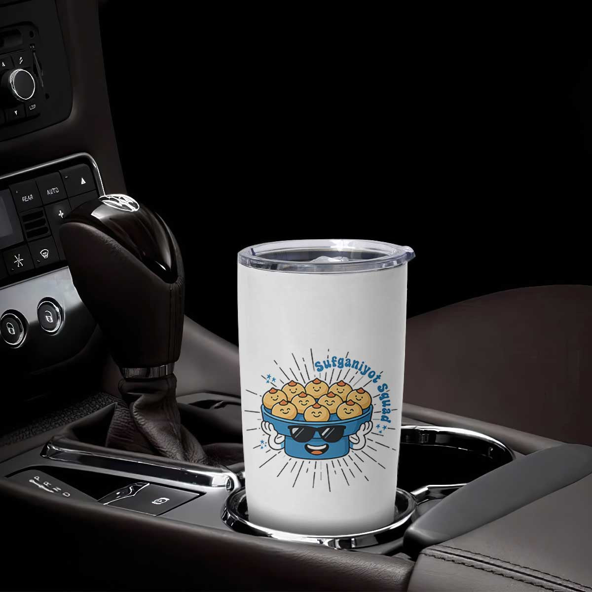 Funny Hanukkah Sufganiyah Jelly Donut Squad Gift Tumbler Cup TS12 Print Your Wear