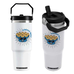 Funny Hanukkah Sufganiyah Jelly Donut Squad Gift Flip Straw Tumbler TS12 One Size: 30 oz White Print Your Wear