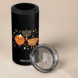 Hanukkah Sufganiyah And Latke Lifting Menorah 4 in 1 Can Cooler Tumbler Funny Holiday Gift TS12 Print Your Wear