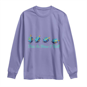 Hanukkah Dreidel Long Sleeve Shirt This Is How I Roll Jewish Holiday Gift TS12 Violet Print Your Wear