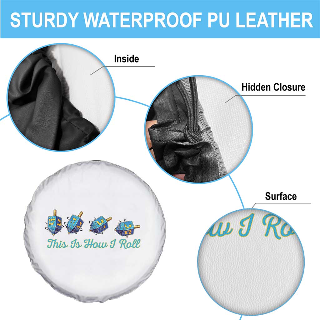 Hanukkah Dreidel Spare Tire Cover This Is How I Roll Jewish Holiday Gift TS12 Print Your Wear