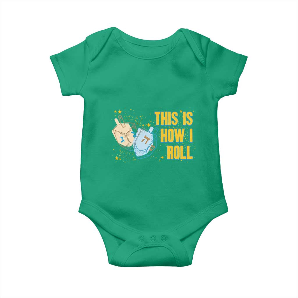 This Is How I Roll Baby Onesie Jewish Holiday Dreidel Gift TS12 Irish Green Print Your Wear