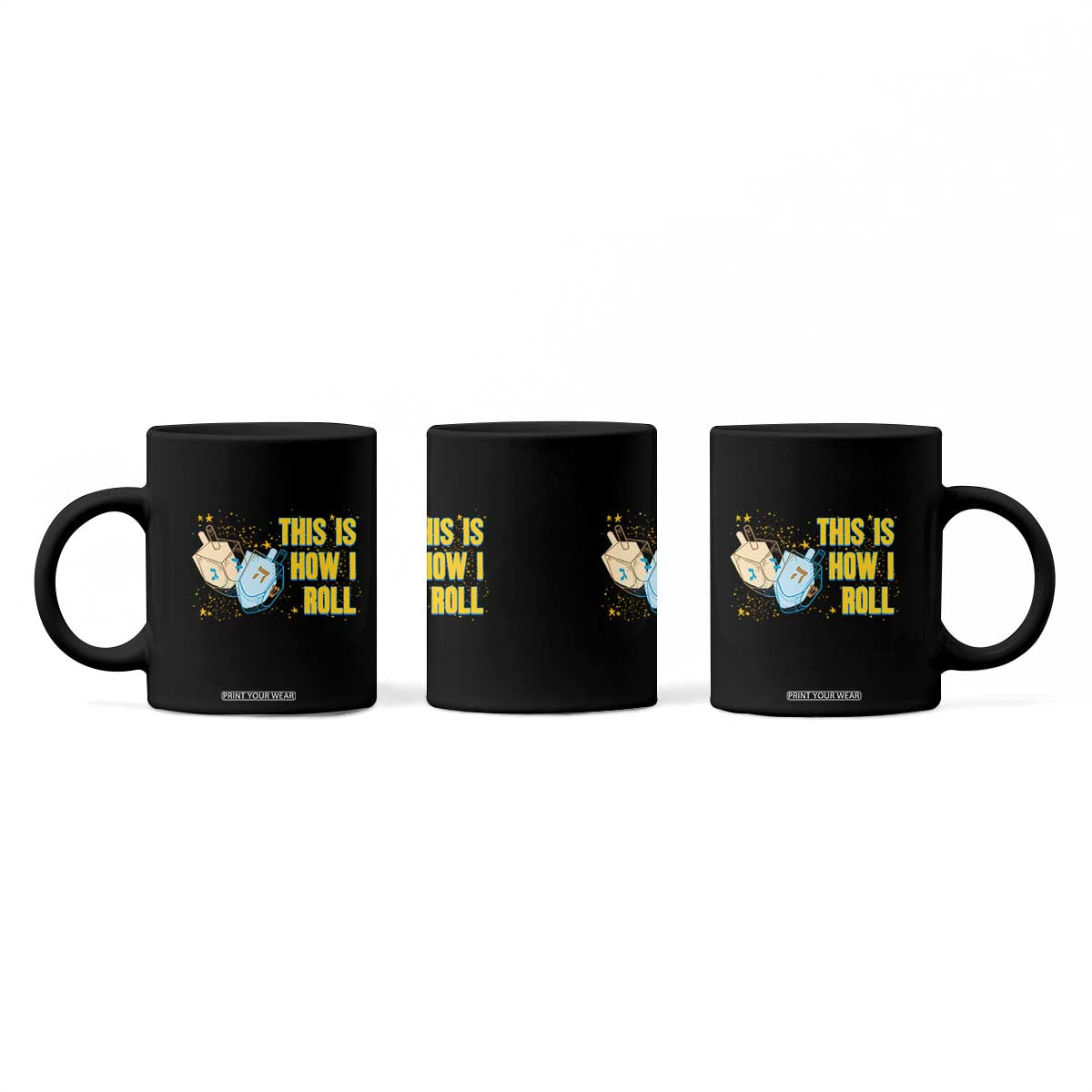 This Is How I Roll Coffee Mug Jewish Holiday Dreidel Gift TS12 Print Your Wear
