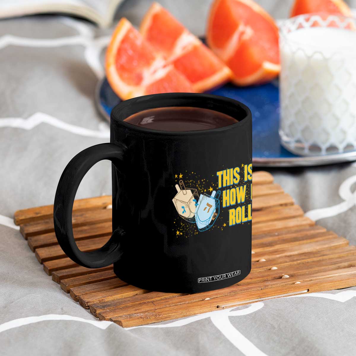 This Is How I Roll Coffee Mug Jewish Holiday Dreidel Gift TS12 Print Your Wear