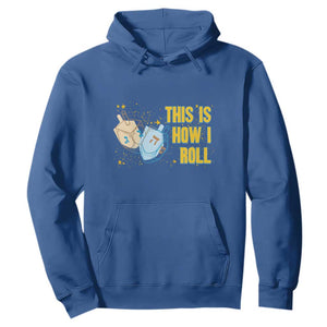 This Is How I Roll Hoodie Jewish Holiday Dreidel Gift TS12 Royal Blue Print Your Wear