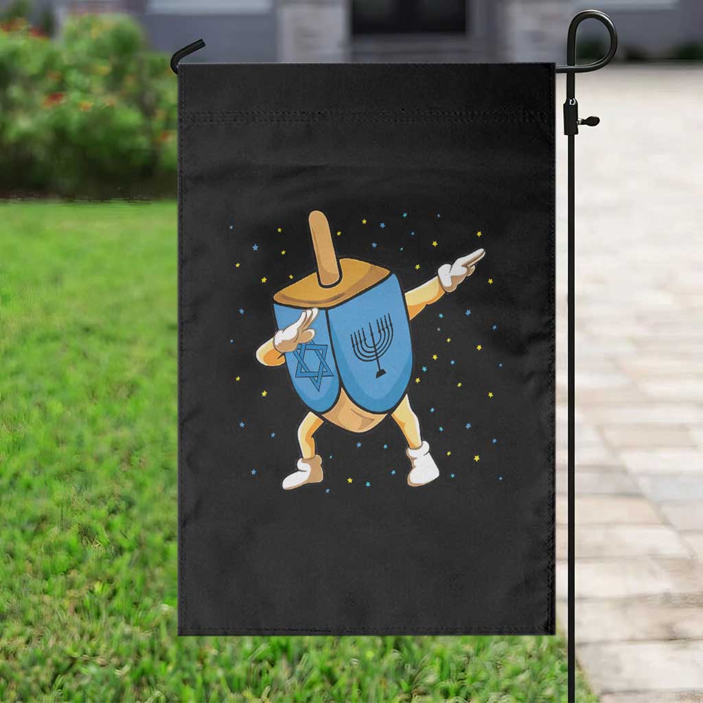 Funny Hanukkah Dreidel Dabbing Holiday Gift Garden Flag TS12 Print Your Wear