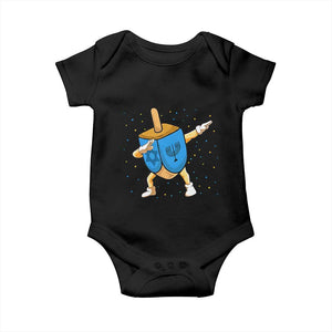 Funny Hanukkah Dreidel Dabbing Holiday Gift Baby Onesie TS12 Black Print Your Wear