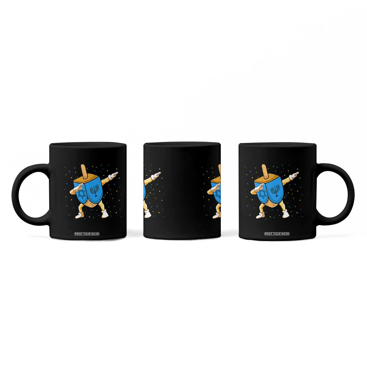 Funny Hanukkah Dreidel Dabbing Holiday Gift Coffee Mug TS12 Print Your Wear