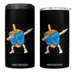 Funny Hanukkah Dreidel Dabbing Holiday Gift 4 in 1 Can Cooler Tumbler TS12 One Size: 16 oz Black Print Your Wear