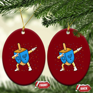 Funny Hanukkah Dreidel Dabbing Holiday Gift Ceramic Ornament TS12 Print Your Wear