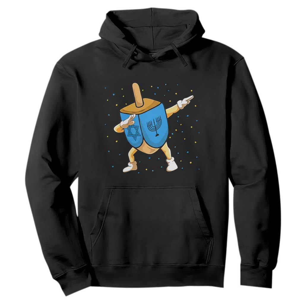 Funny Hanukkah Dreidel Dabbing Holiday Gift Hoodie TS12 Black Print Your Wear