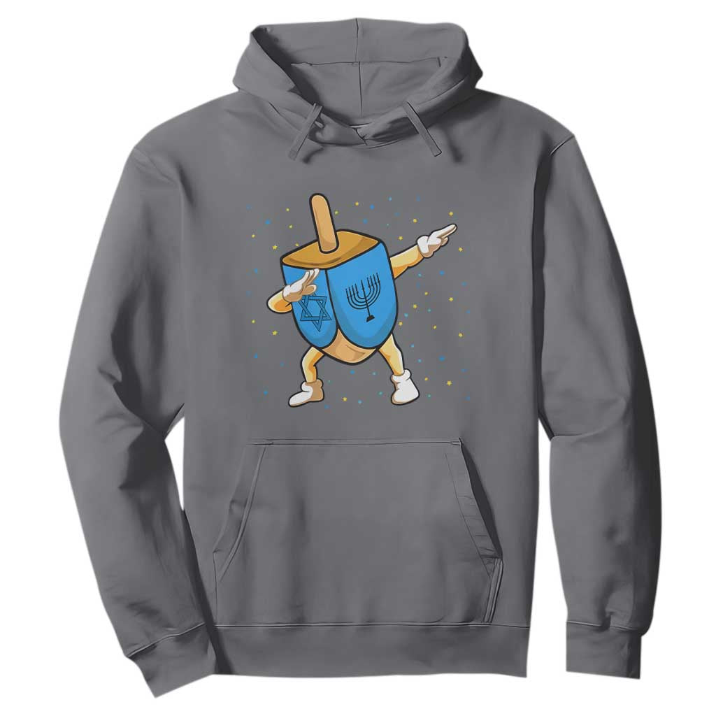 Funny Hanukkah Dreidel Dabbing Holiday Gift Hoodie TS12 Charcoal Print Your Wear