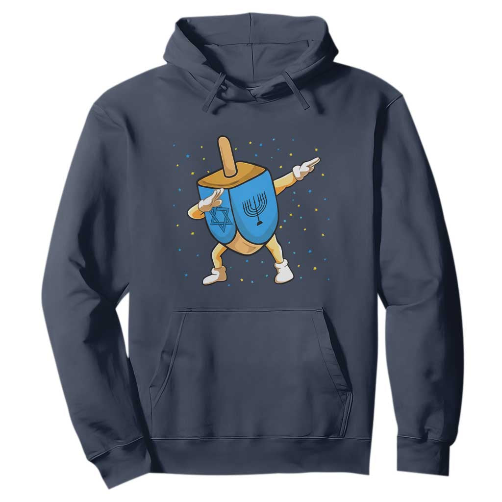 Funny Hanukkah Dreidel Dabbing Holiday Gift Hoodie TS12 Navy Print Your Wear