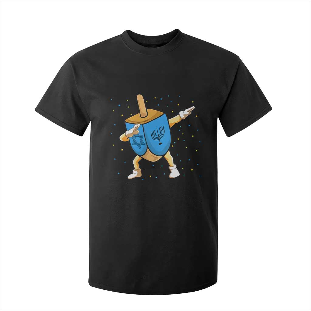 Funny Hanukkah Dreidel Dabbing Holiday Gift T Shirt For Kid TS12 Black Print Your Wear