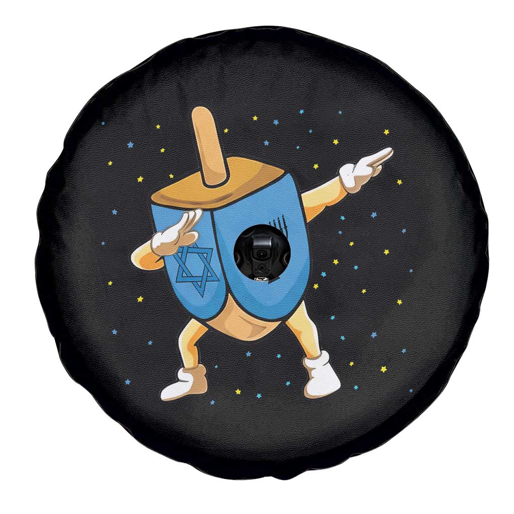 Funny Hanukkah Dreidel Dabbing Holiday Gift Spare Tire Cover TS12 Print Your Wear