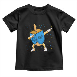 Funny Hanukkah Dreidel Dabbing Holiday Gift Toddler T Shirt TS12 Black Print Your Wear