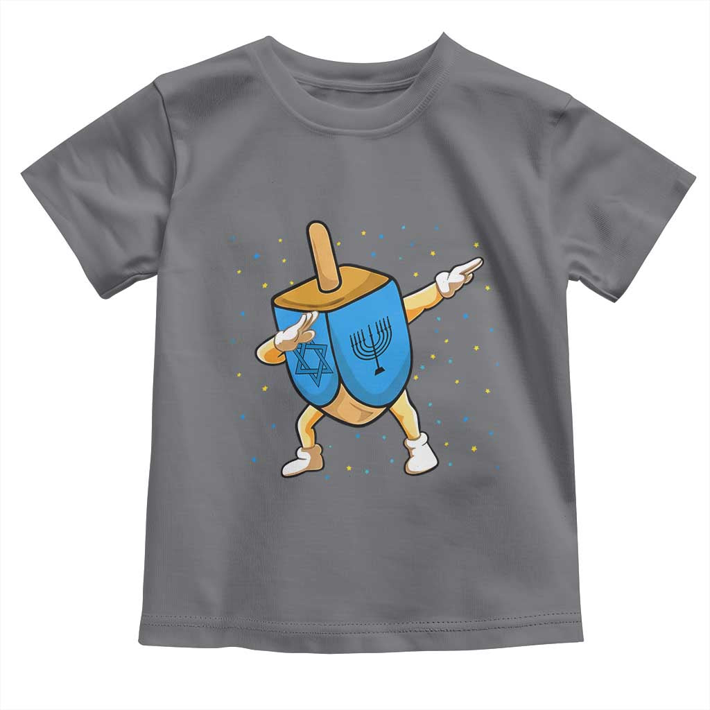 Funny Hanukkah Dreidel Dabbing Holiday Gift Toddler T Shirt TS12 Charcoal Print Your Wear