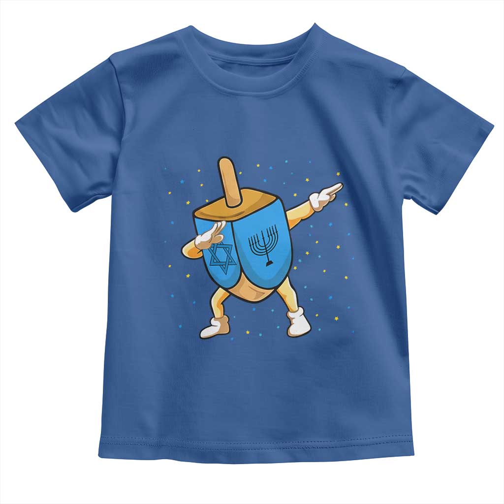 Funny Hanukkah Dreidel Dabbing Holiday Gift Toddler T Shirt TS12 Royal Blue Print Your Wear