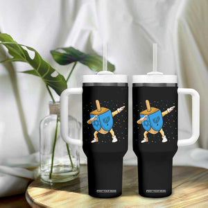 Funny Hanukkah Dreidel Dabbing Holiday Gift Tumbler With Handle TS12 Print Your Wear