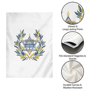 Hanukkah Flower Menorah Star Of David Garden Flag Gift For Women TS12 Print Your Wear