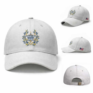 Hanukkah Flower Menorah Star Of David Baseball Cap Gift For Women TS12 Baseball Cap Universal Fit White Print Your Wear