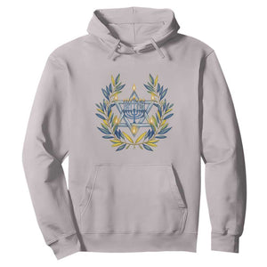 Hanukkah Flower Menorah Star Of David Hoodie Gift For Women TS12 Ice Gray Print Your Wear