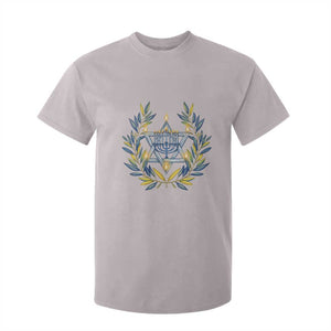 Hanukkah Flower Menorah Star Of David T Shirt For Kid Gift For Women TS12 Ice Gray Print Your Wear