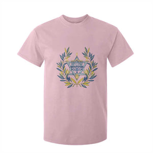 Hanukkah Flower Menorah Star Of David T Shirt For Kid Gift For Women TS12 Light Pink Print Your Wear